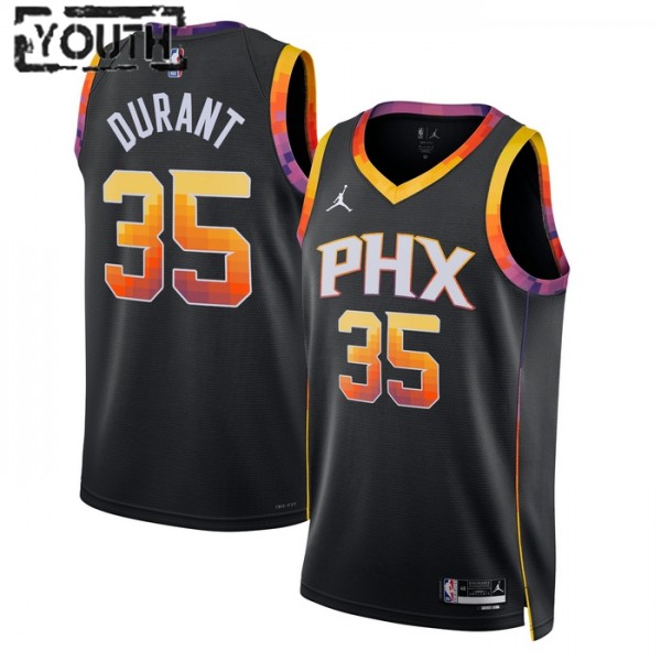 Phoenix Suns Trikot Kevin Durant 35 Jordan 2022-23 Statement Edition Schwarz Swingman - Kinder